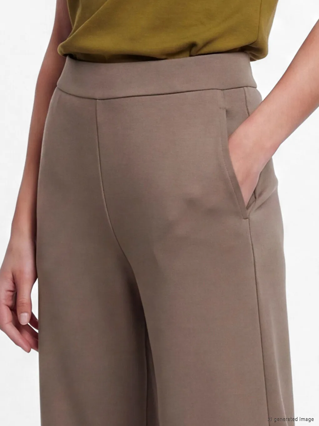 Elastic Waist Wide Leg Women's Sweatpants
