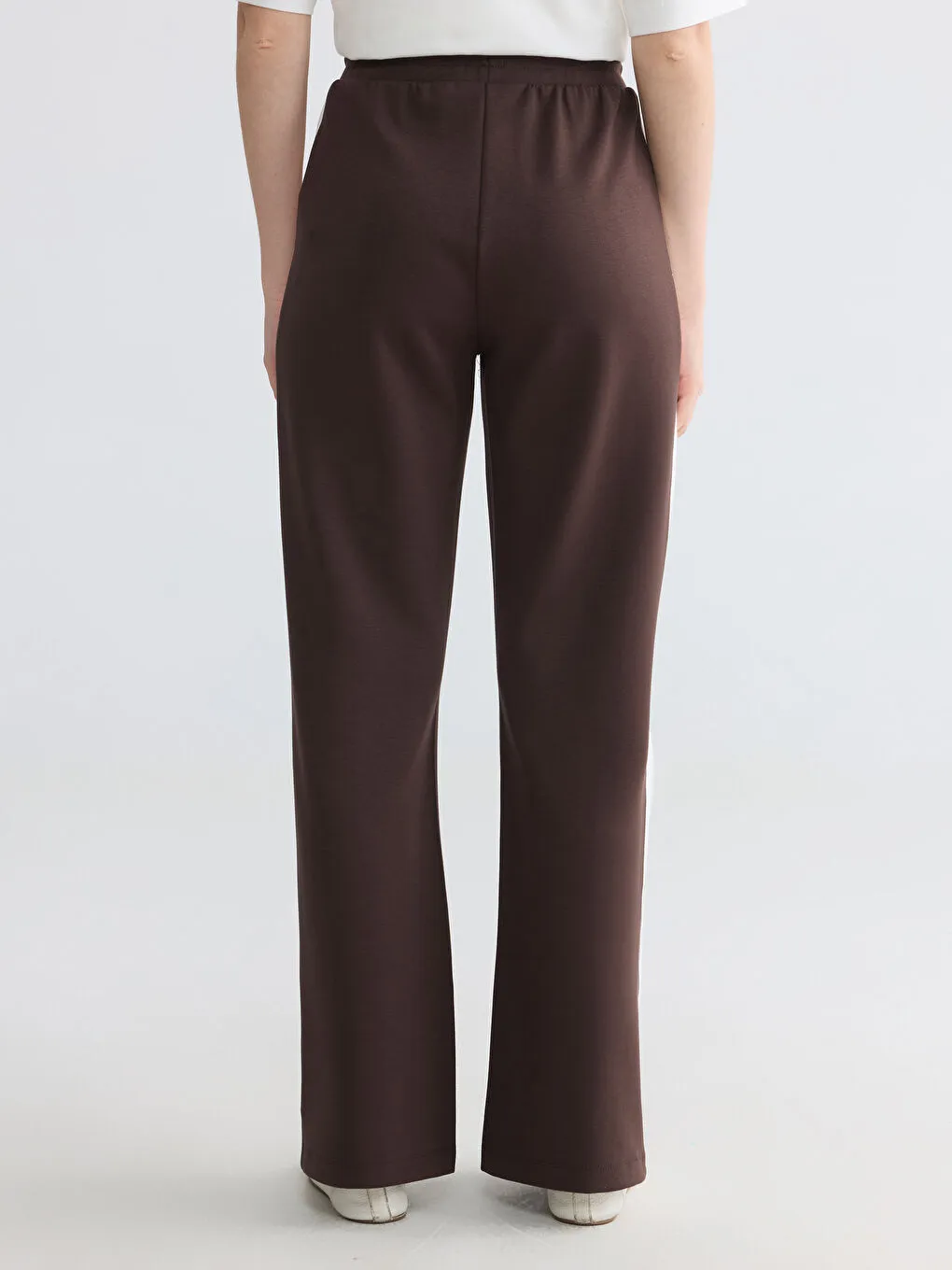  Stripe Detailed Women's Sweatpants Dark Brown
