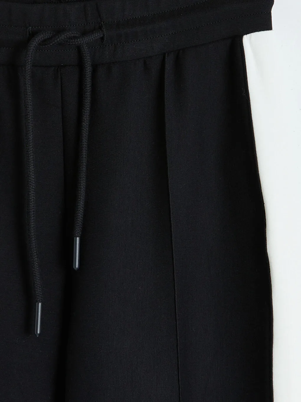  Stripe Detailed Women's Sweatpants New Black