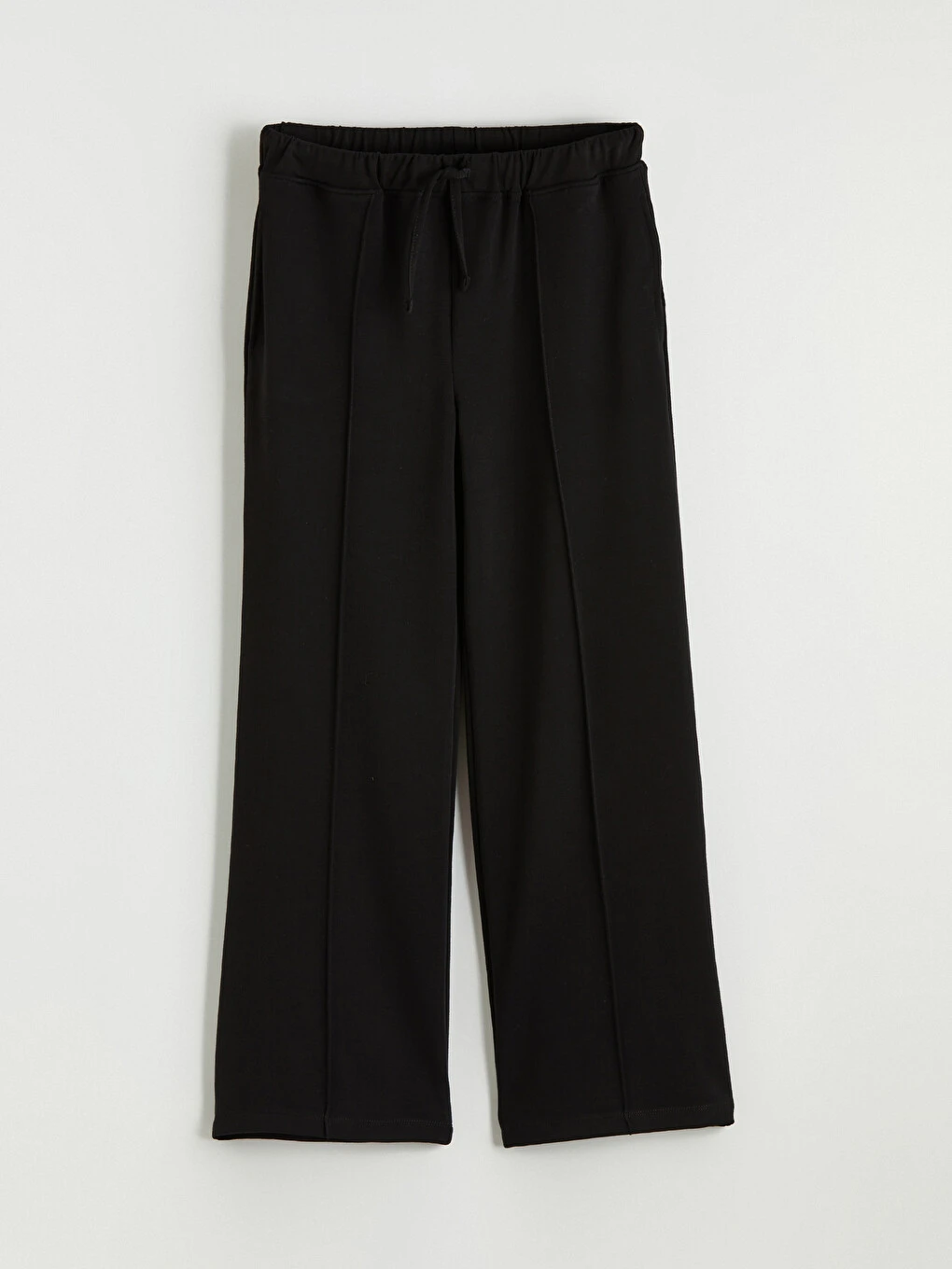 Elastic Waist Wide Leg Jogger Sweatpants