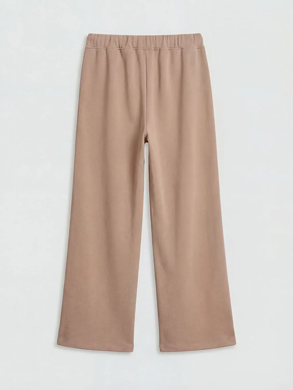 Elastic Waist Wide Leg Jogger Sweatpants