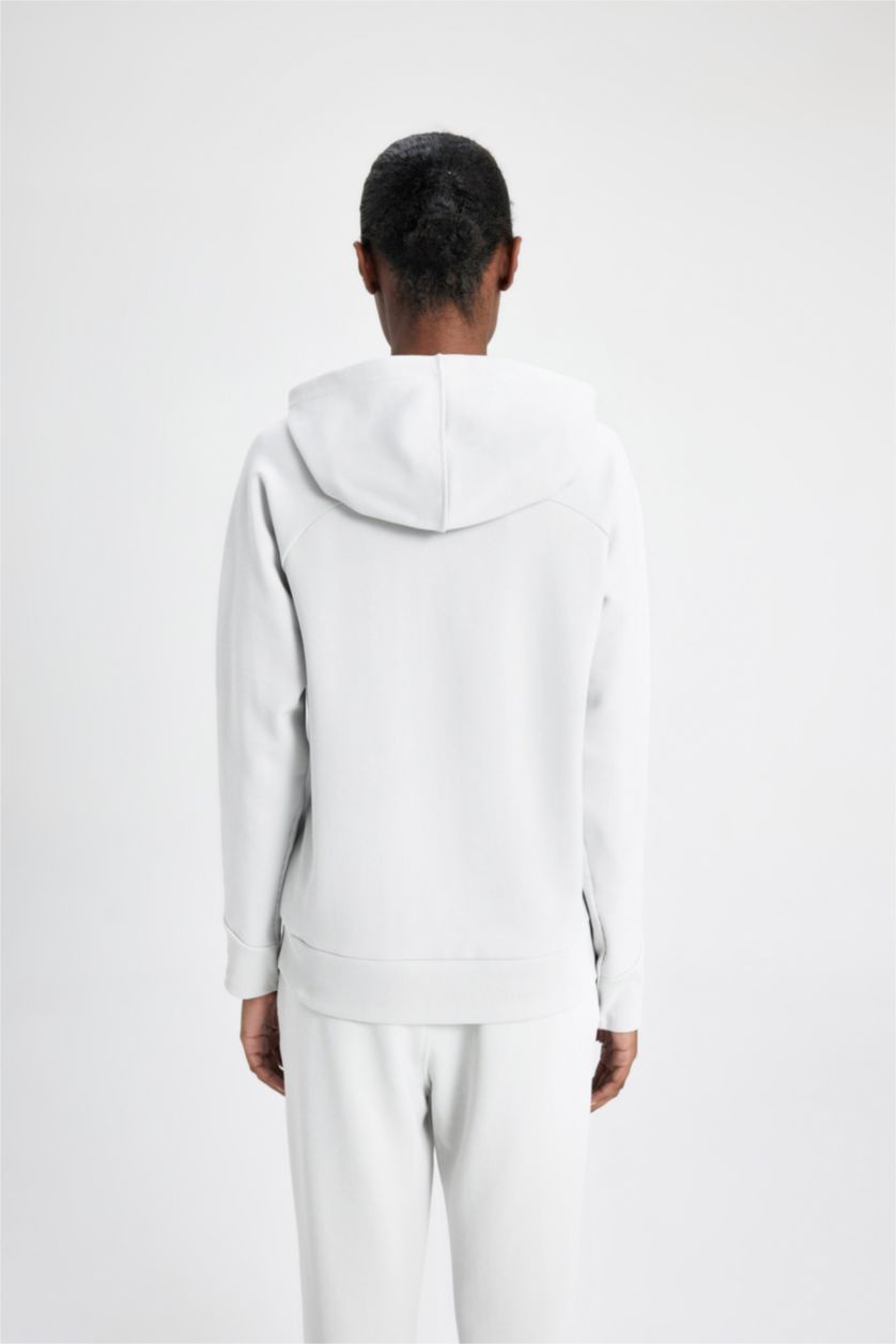 Standard Fit Scuba Fabric Hoodie