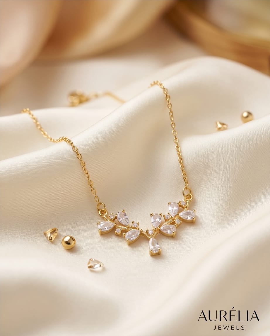 Glamorous V-Shaped Botanical Cluster