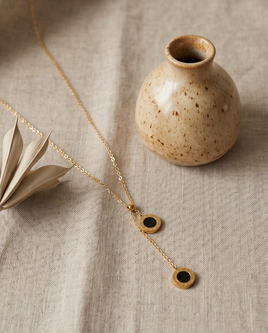 Roman Numeral Lariat Y-Necklace