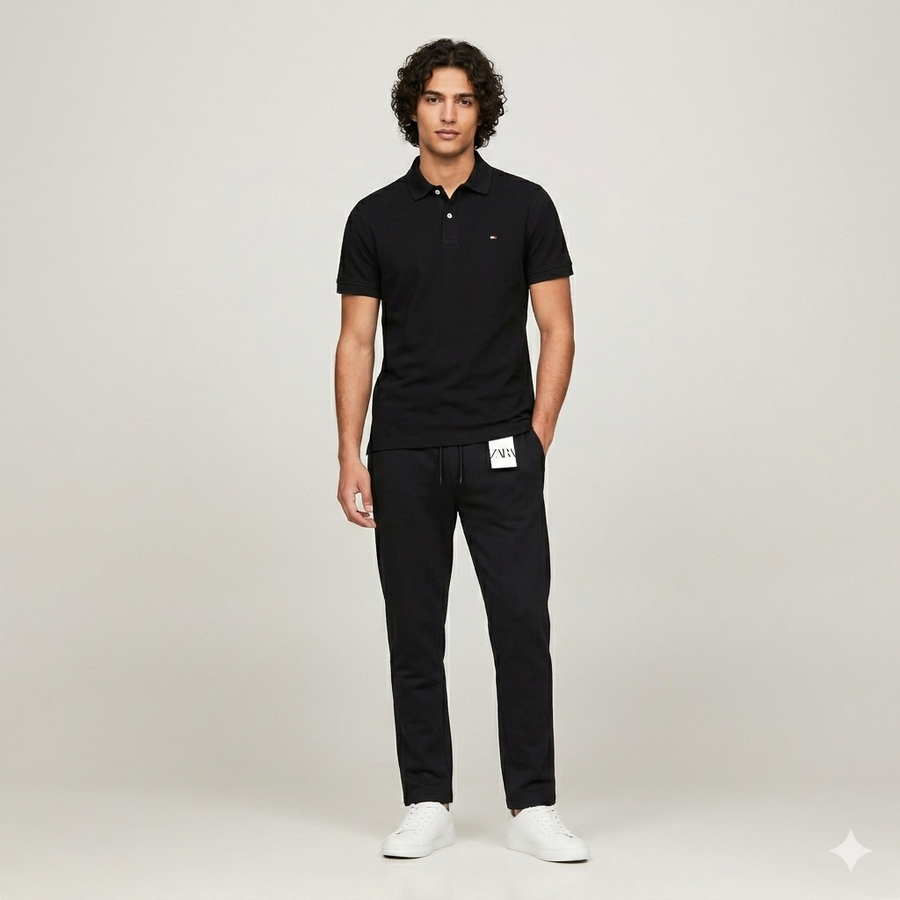 Casual Outfit Bundle — Polo + Pants + Socks