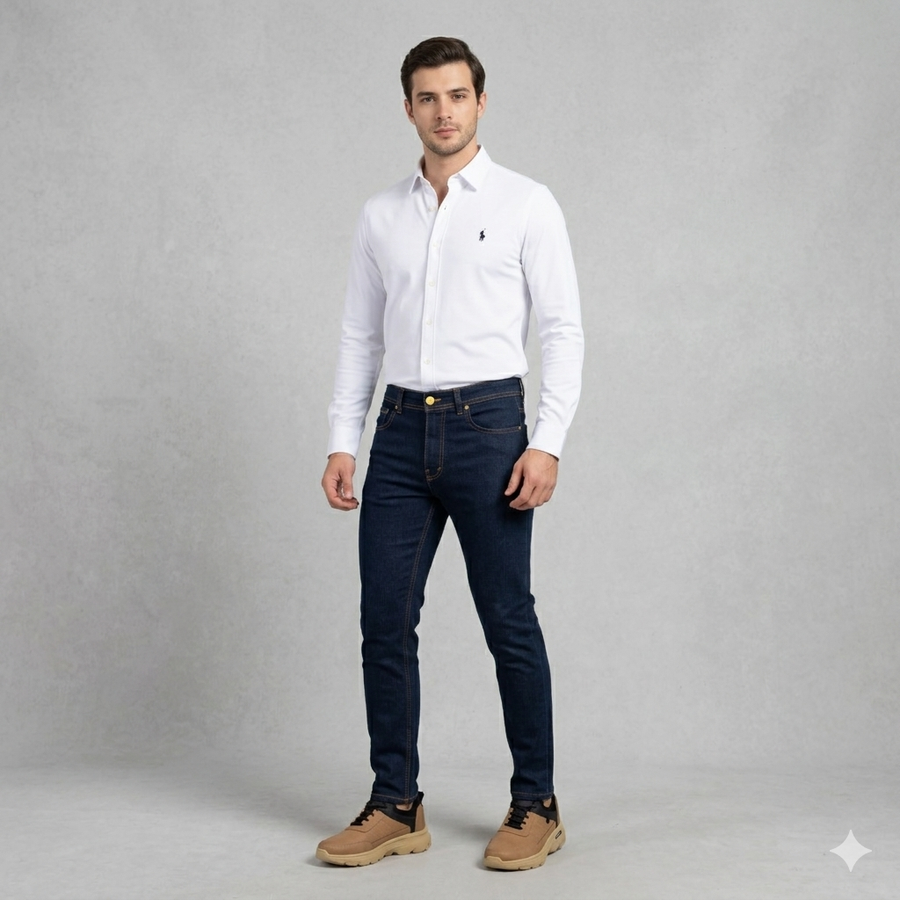 Premium Eid Bundle — Oxford Shirt + Pants + Leather Shoes