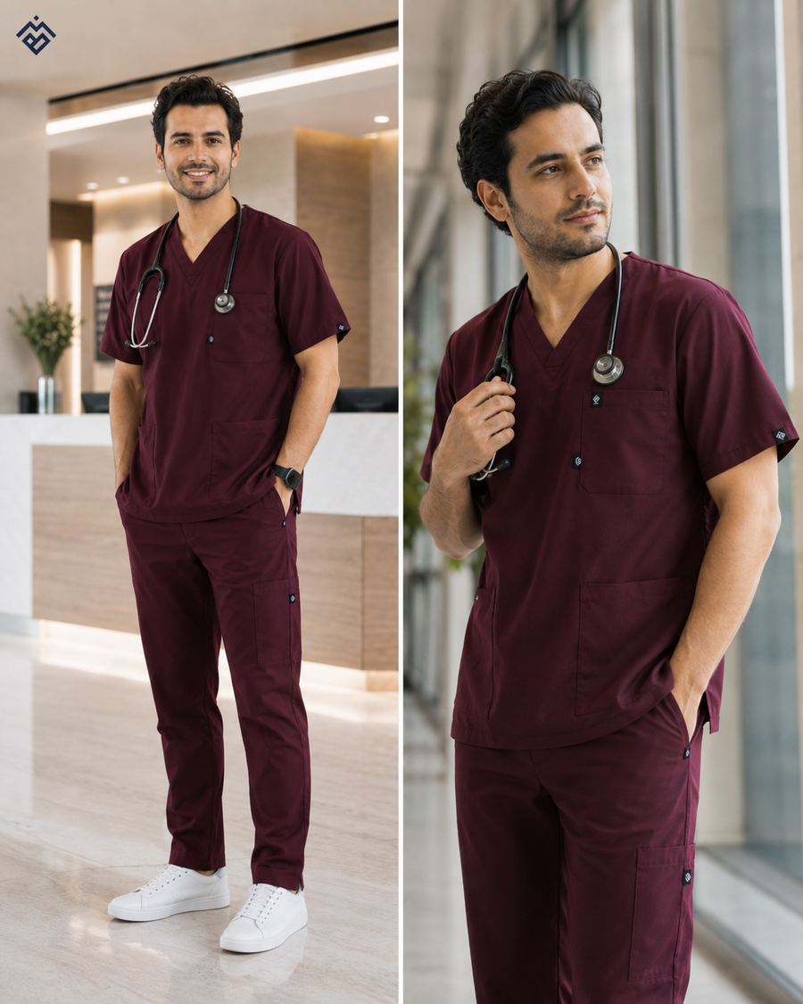 BM Scrup Set Dark Burgundy