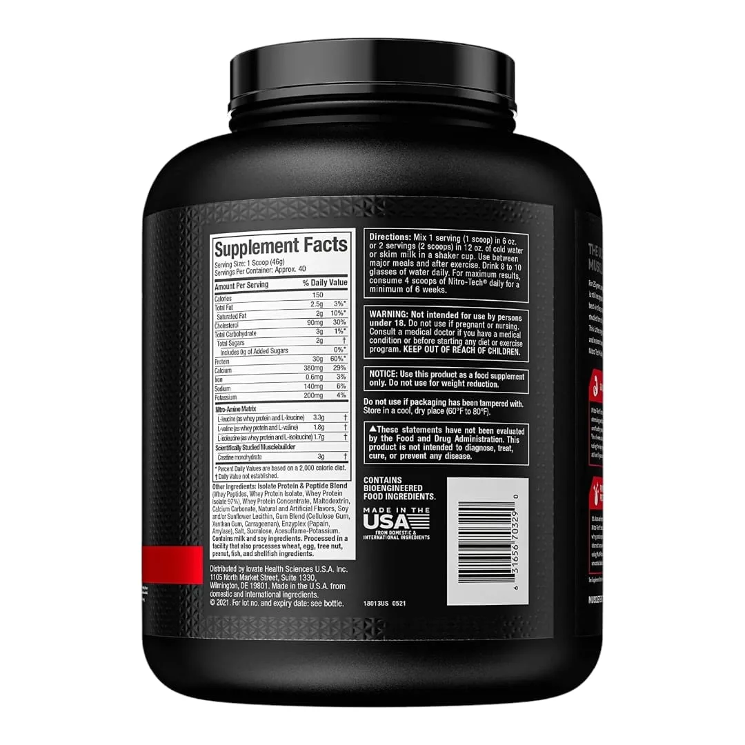 Muscletech Nitro Tech Whey Protein