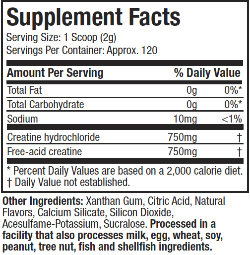 Muscletech Cell Tech Creactor HCl 120 Servings