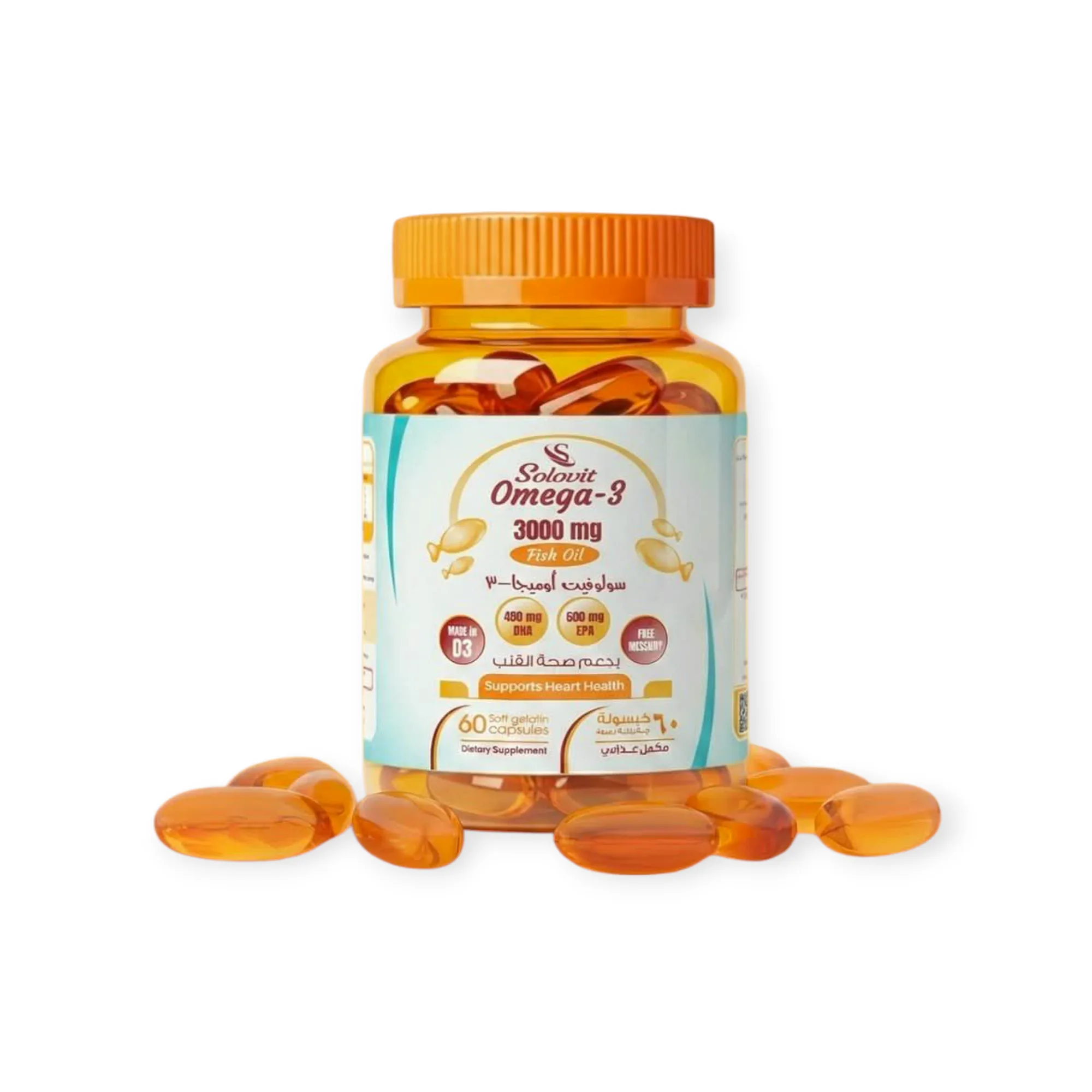  Offer Solovit Omega-3 60 capsules + 15% Extra free