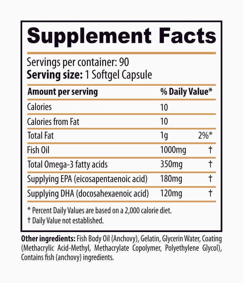 Dexter Jackson Omega -3 1000 mg