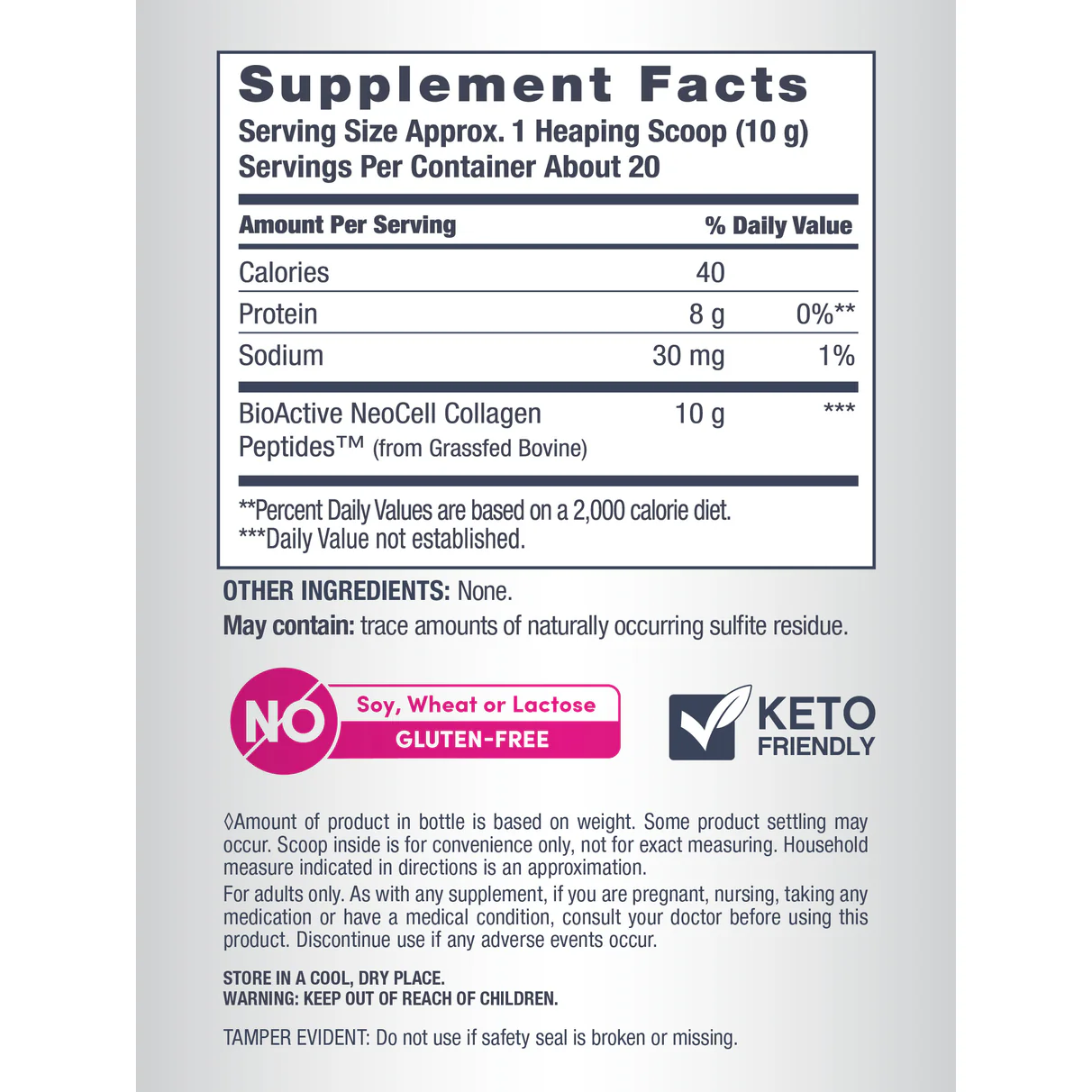 Neocell Grassfed Collagen Peptides, 7 oz (200 g) Powder