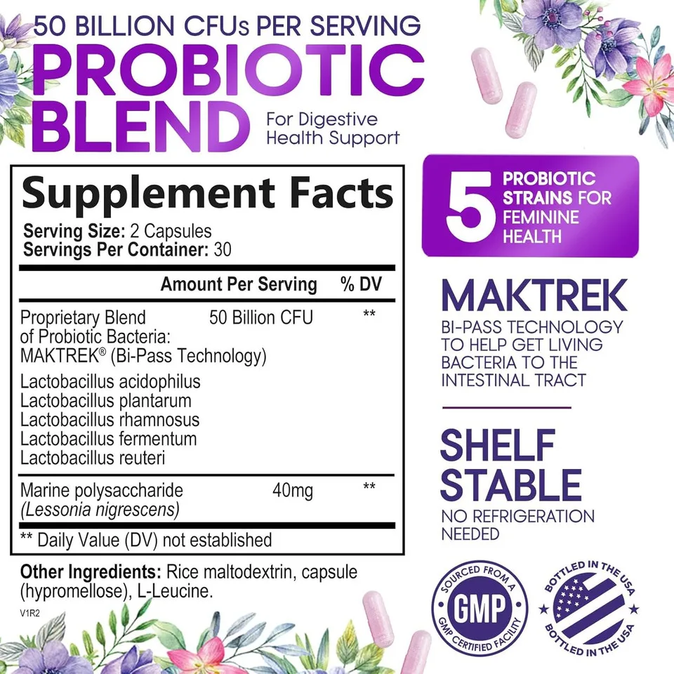 Nature’s Nutrition Probiotics for Women 50 Billion CFU