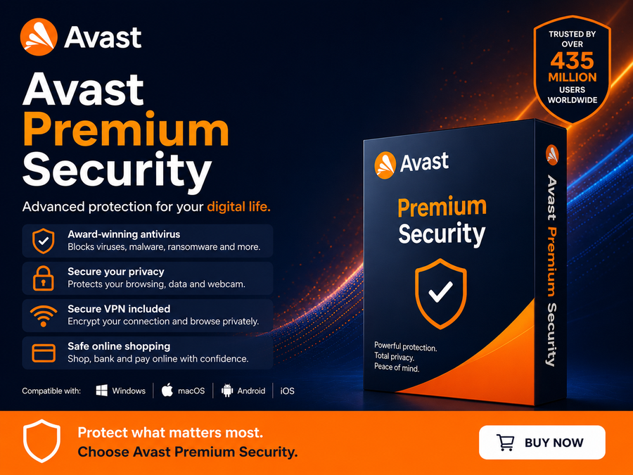 Avast Premium Security Activation Dashboard