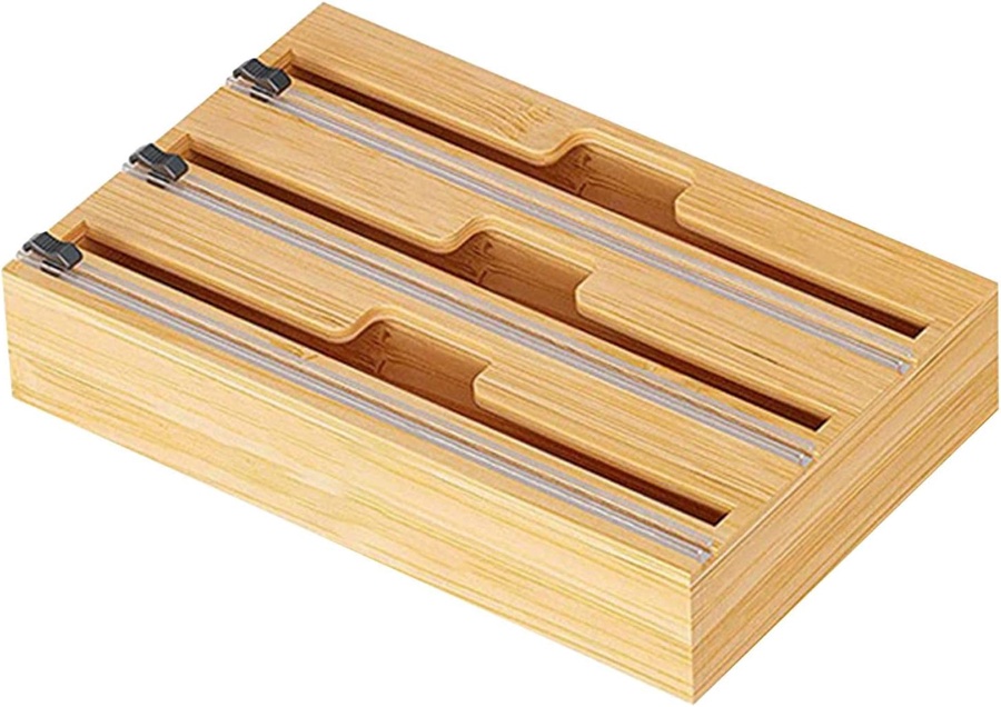 Triple Wooden Foil Dispenser - حامل الفويل الثلاثي الخشبي