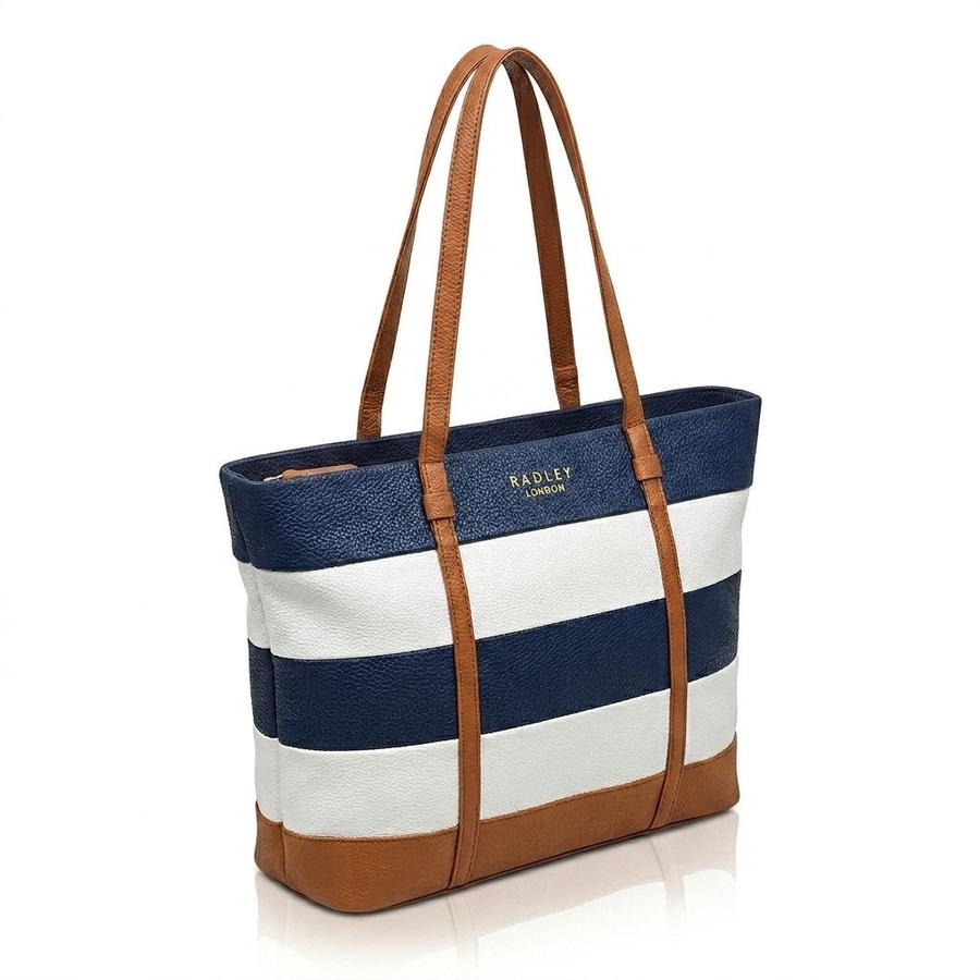 شنطة حريمي جلد كروس وكتف ستايل Radley London مخططة – Women Leather Crossbody Shoulder Bag