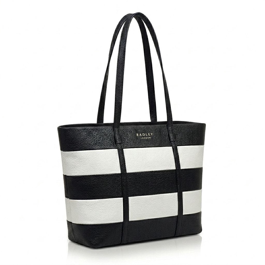 شنطة حريمي جلد كروس وكتف ستايل Radley London مخططة – Women Leather Crossbody Shoulder Bag