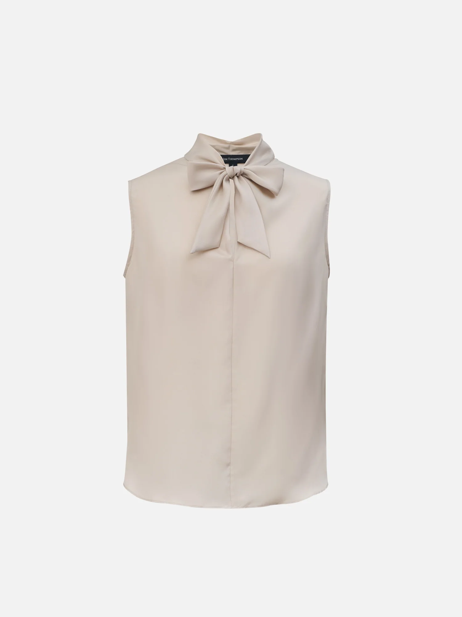 Elegant Tie-Neck Sleeveless Blouse