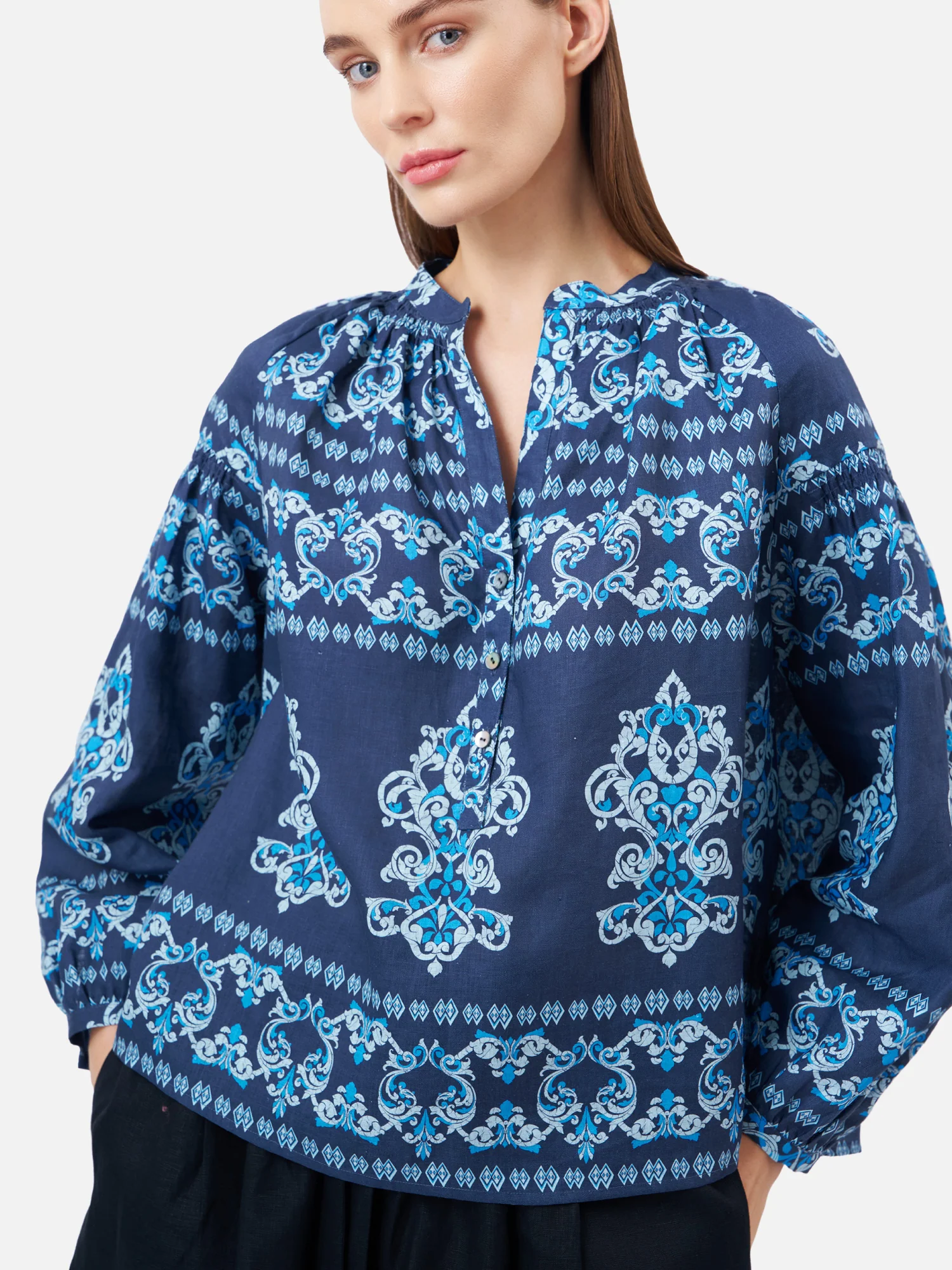 Ancient Indian Raglan Blouse