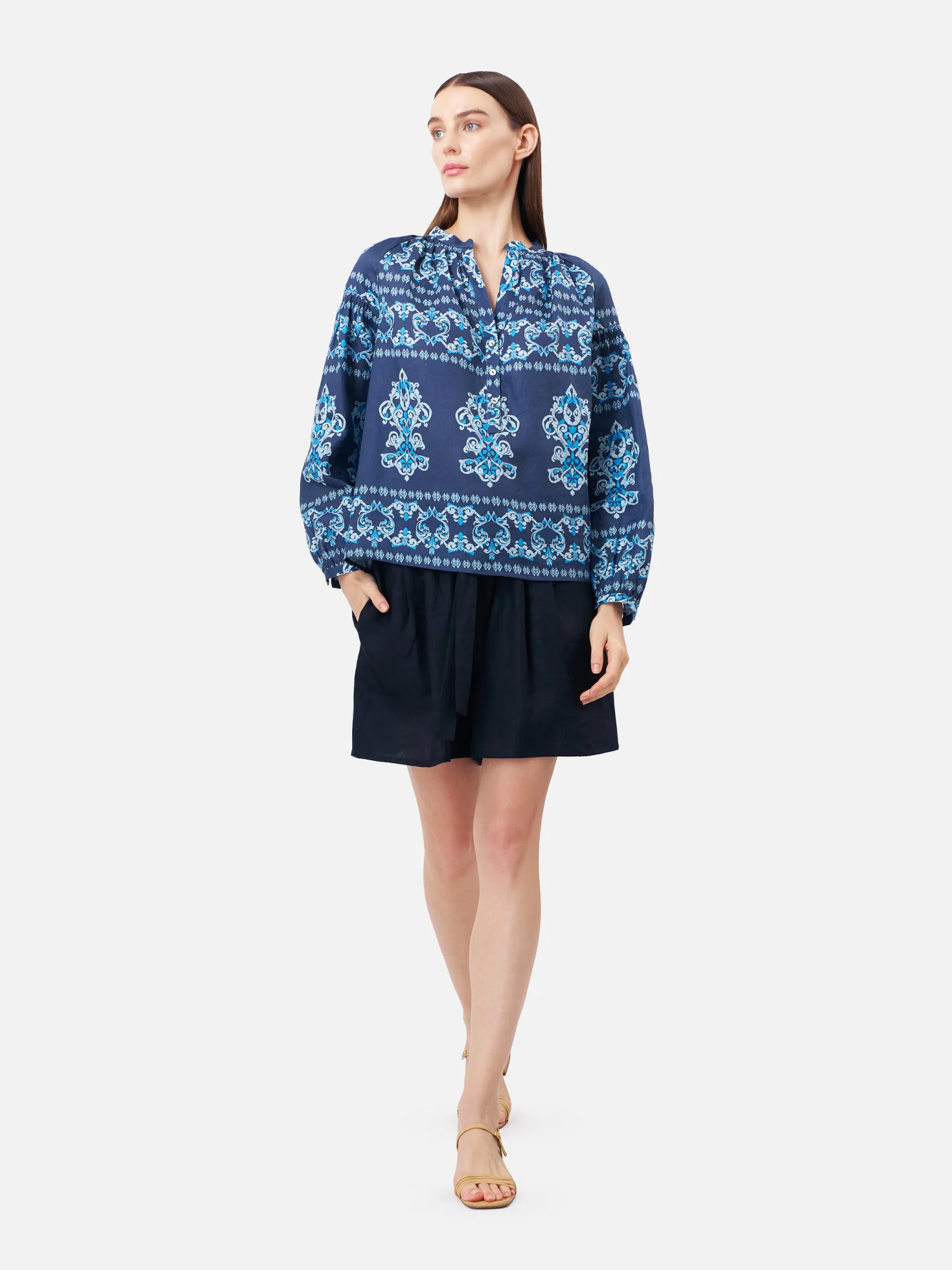 Ancient Indian Raglan Blouse