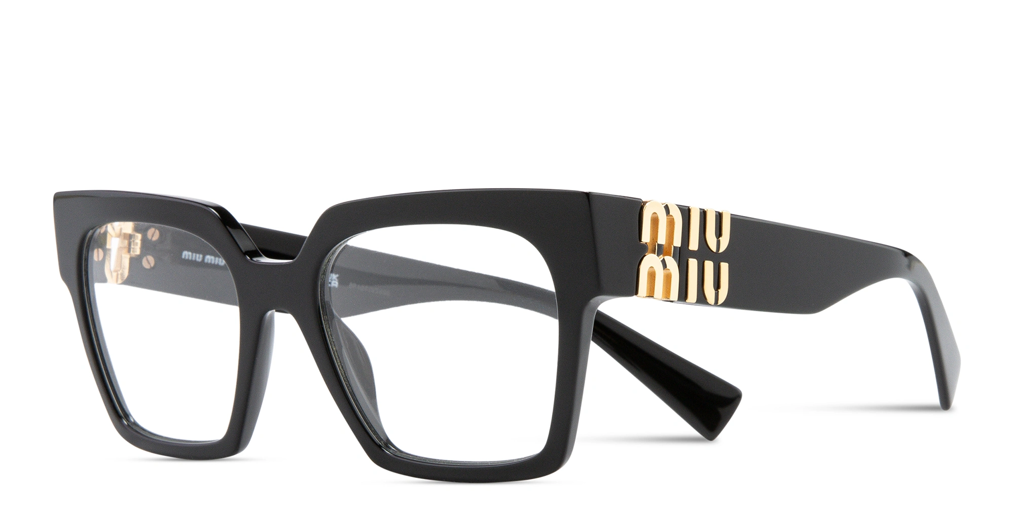 MIU MIU Vertical Logo Square Eyeglasses