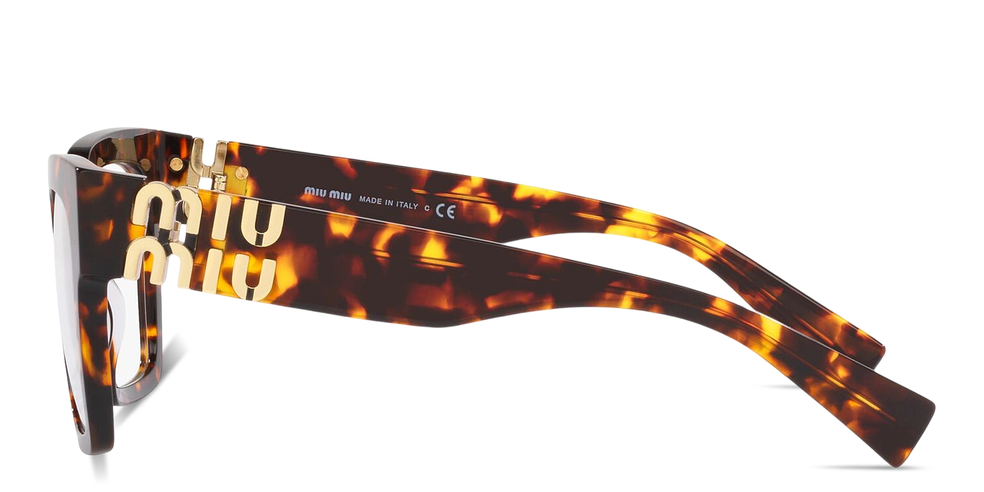 MIU MIU Vertical Logo Square Eyeglasses
