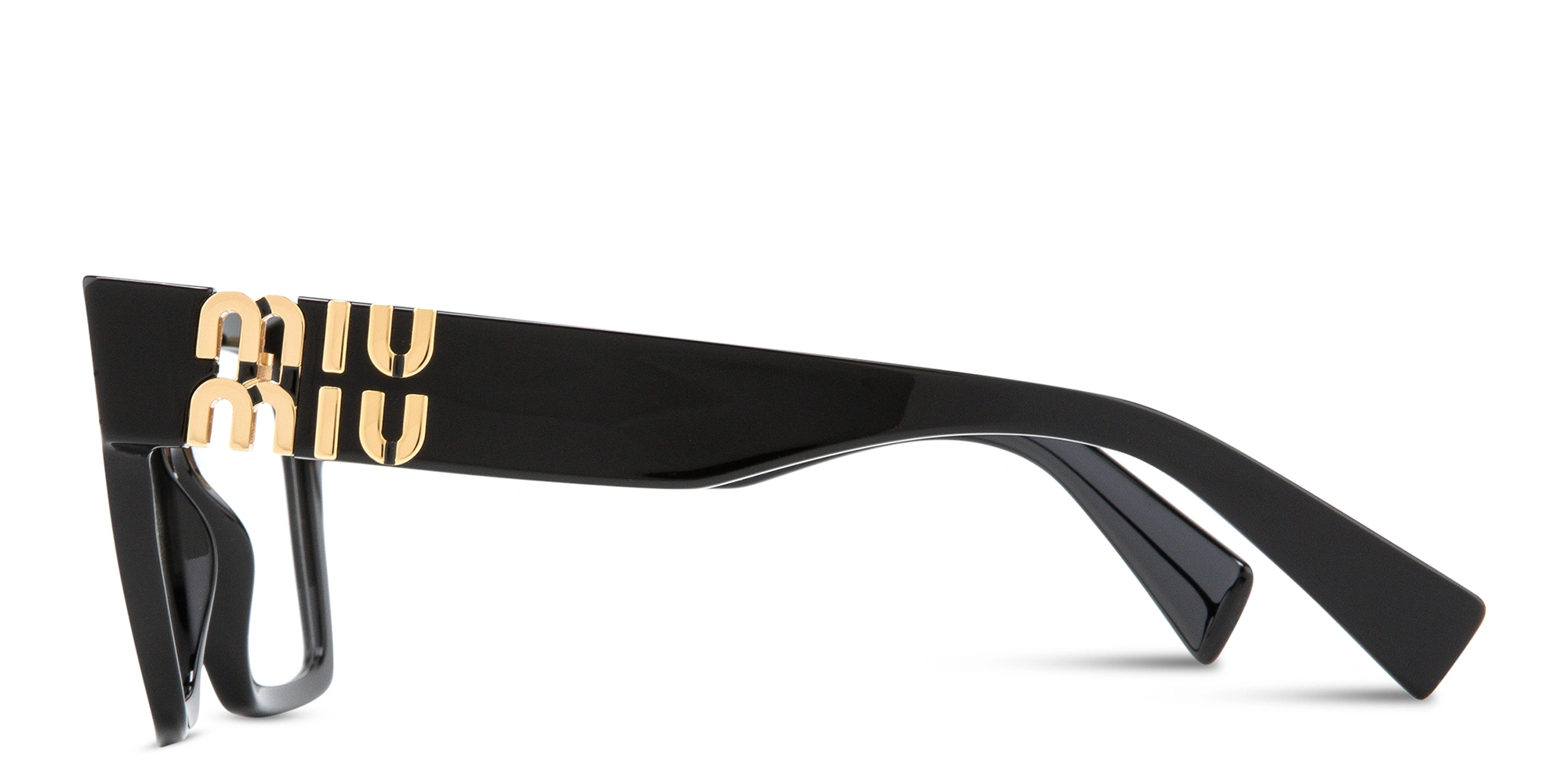 MIU MIU Vertical Logo Square Eyeglasses