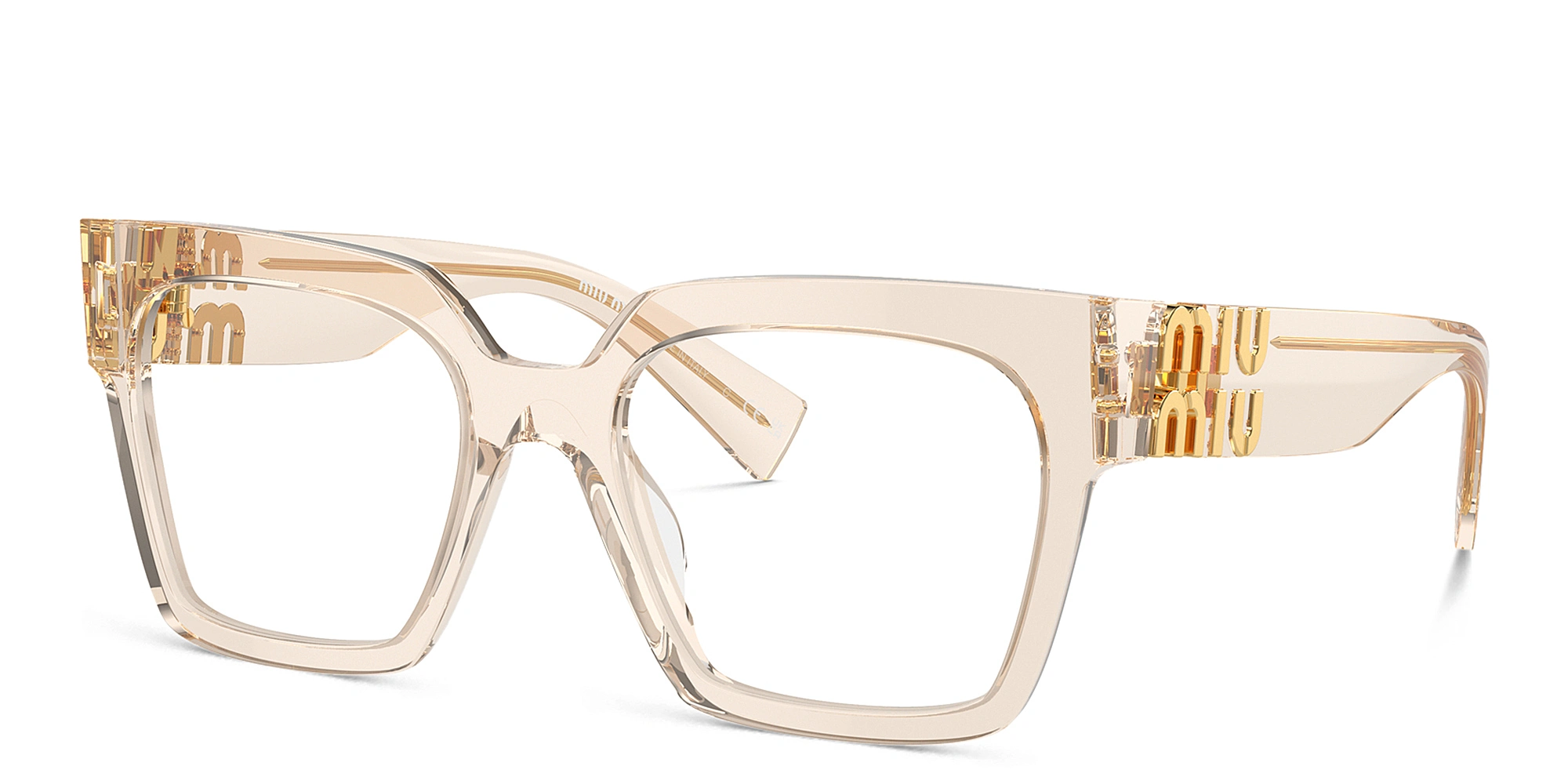 MIU MIU Vertical Logo Square Eyeglasses