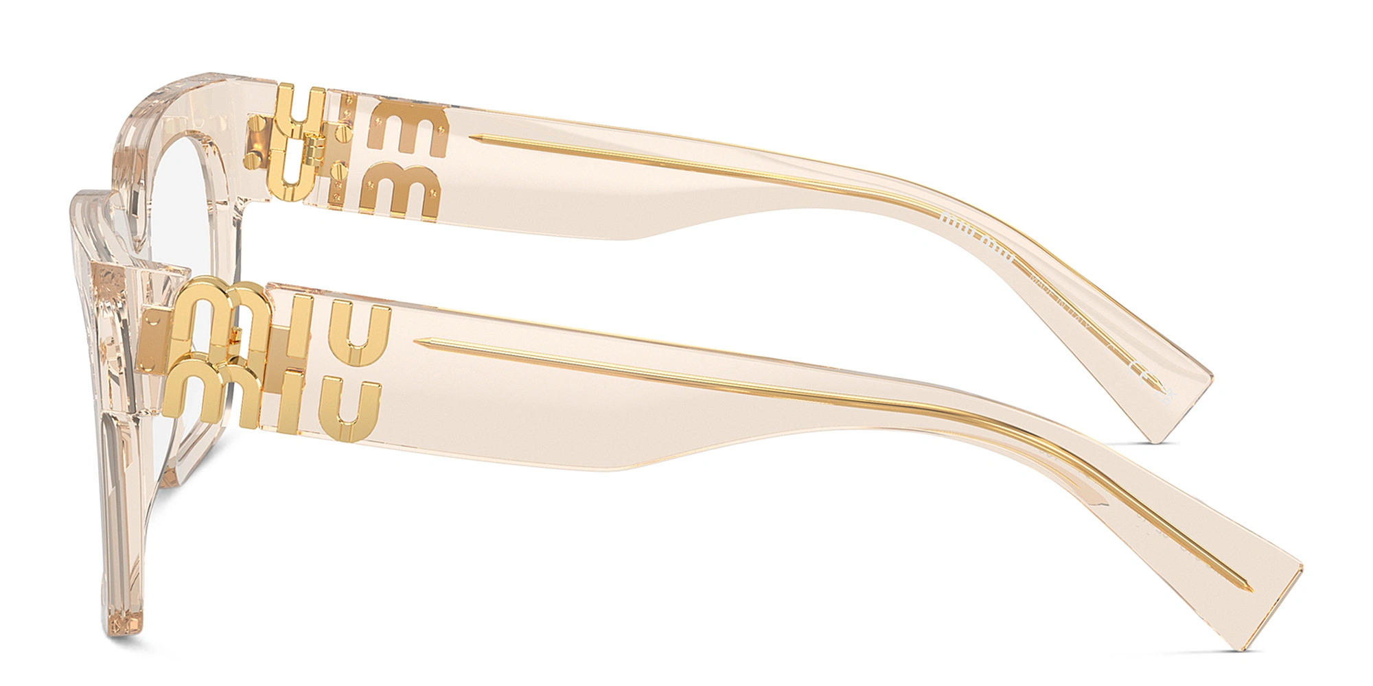 MIU MIU Vertical Logo Square Eyeglasses