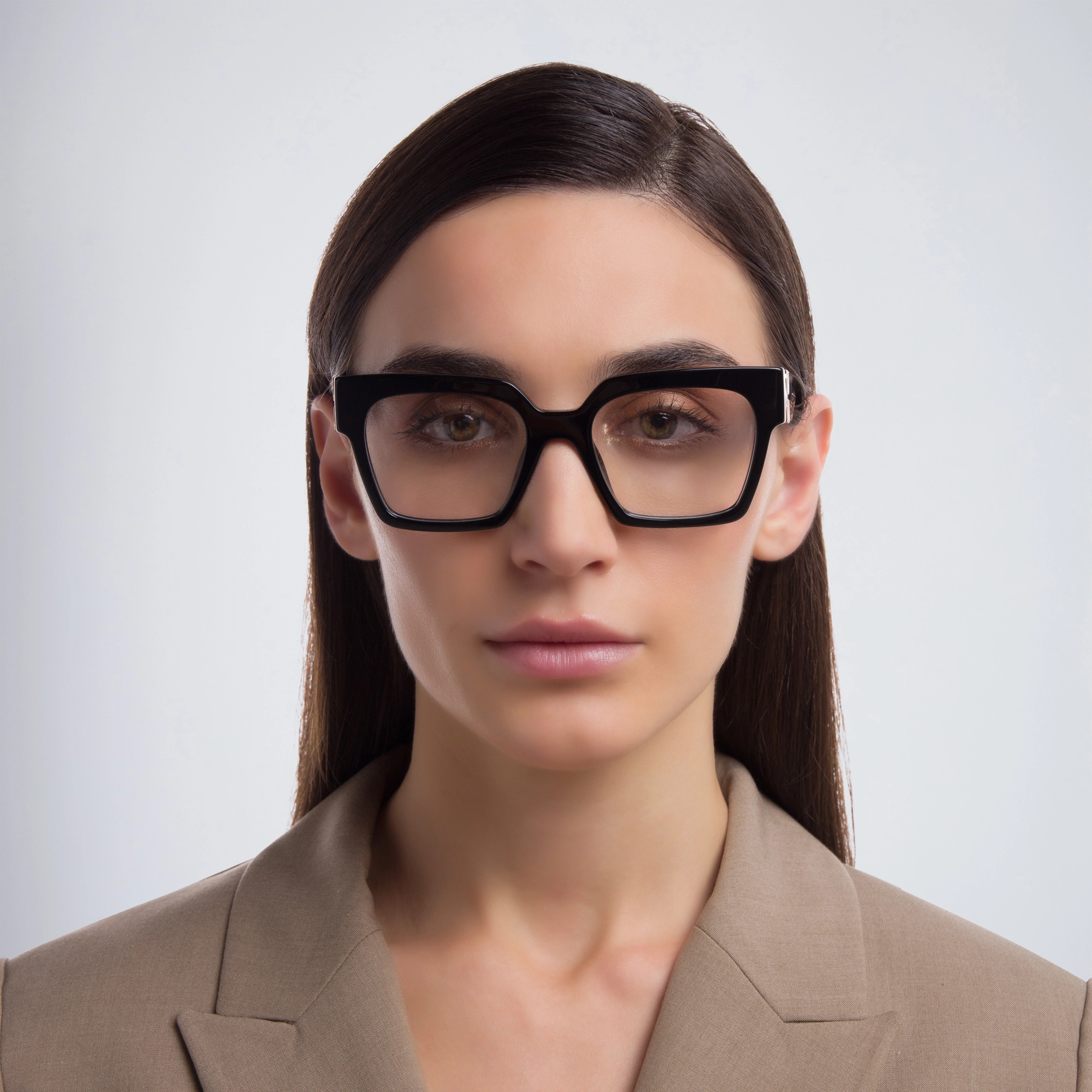 MIU MIU Vertical Logo Square Eyeglasses