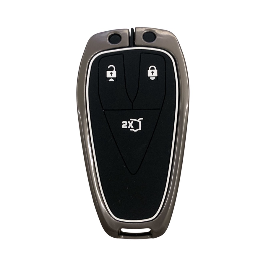 Car Key Silicone Metal Case for Changan 3 Buttons-KCHAN3B