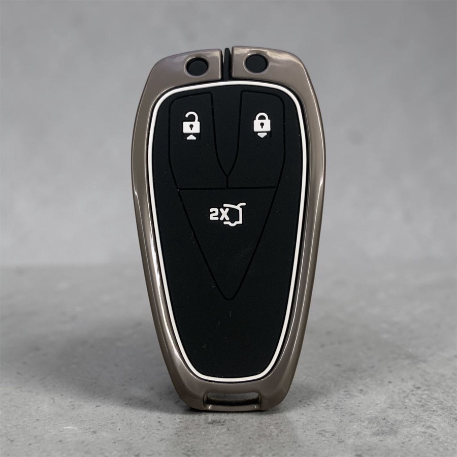 Car Key Silicone Metal Case for Changan 3 Buttons-KCHAN3B