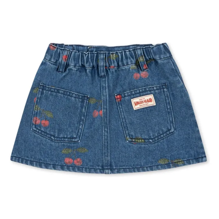 Denim skirt Magot Cerises Organic Cotton | Blue