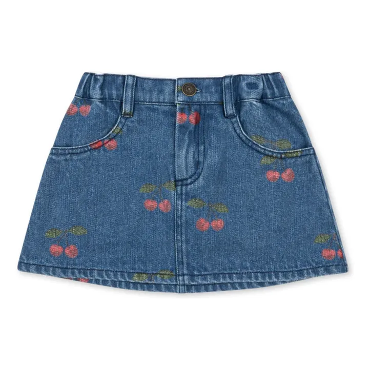 Denim skirt Magot Cerises Organic Cotton | Blue