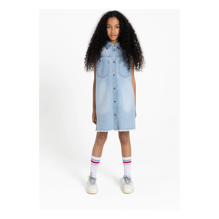 Isla Sleeveless Denim Dress