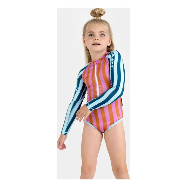 Salty Stripes Anti-UV Swimsuit Recycled Fibers
