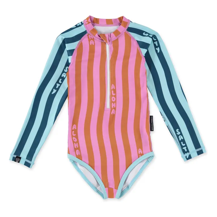 Salty Stripes Anti-UV Swimsuit Recycled Fibers