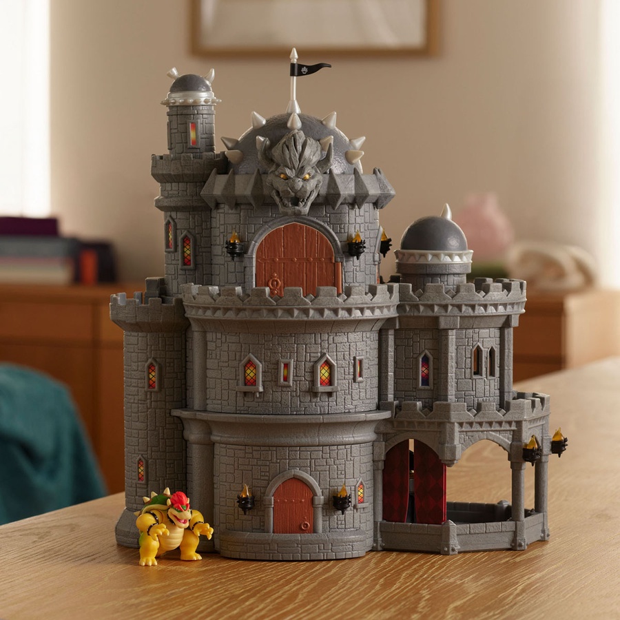 Super Mario Bowser Castle Playset The Super Mario Galaxy Movie
