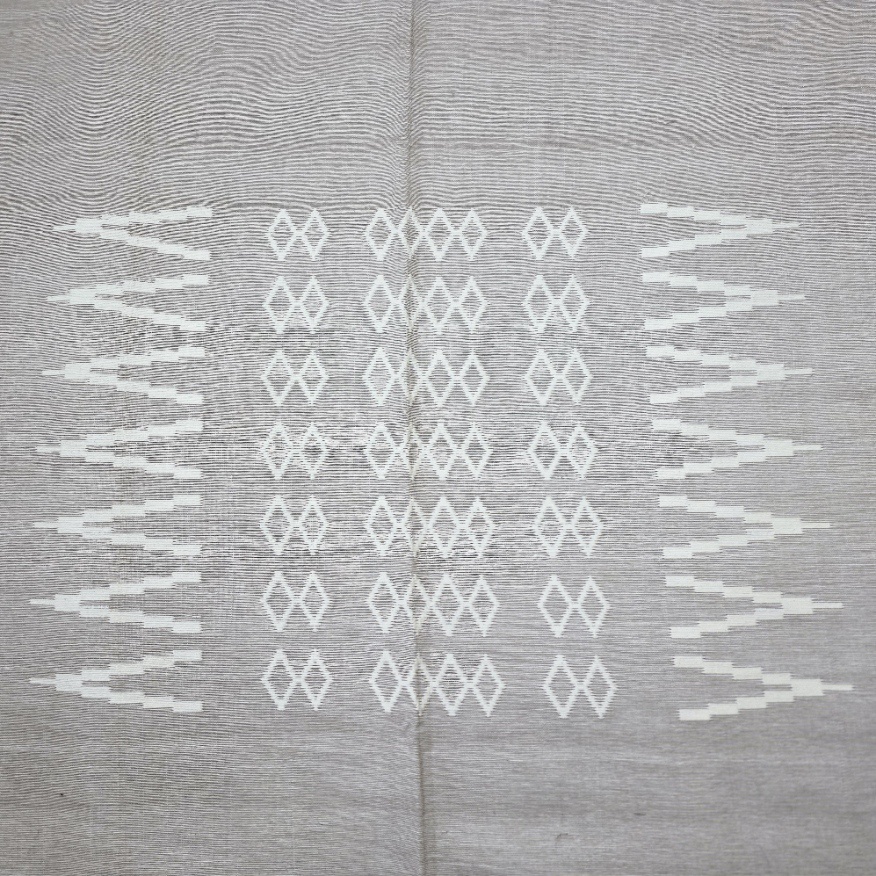 Handwoven Cotton Bedspread with Decorative Border – 240 × 260 cm | Fits King Size Beds