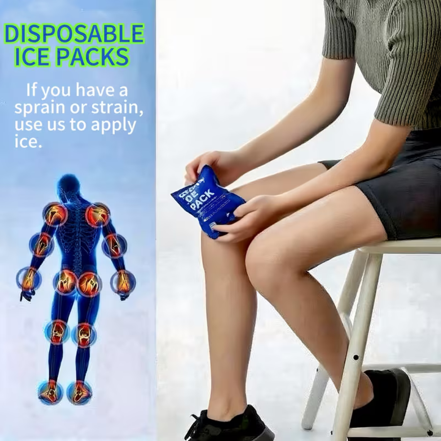 Reusable Ice Pack Set, 200 ml Large Capacity, 72-Hour Cold Retention, Portable Gel Packs