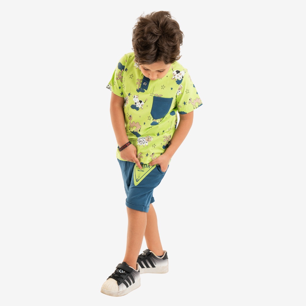 Safari Polo Two-Piece Set