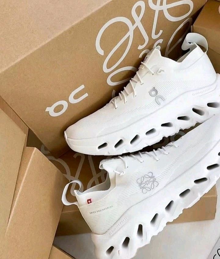 On Cloud x Loewe Cloudtilt "All White" sneakers