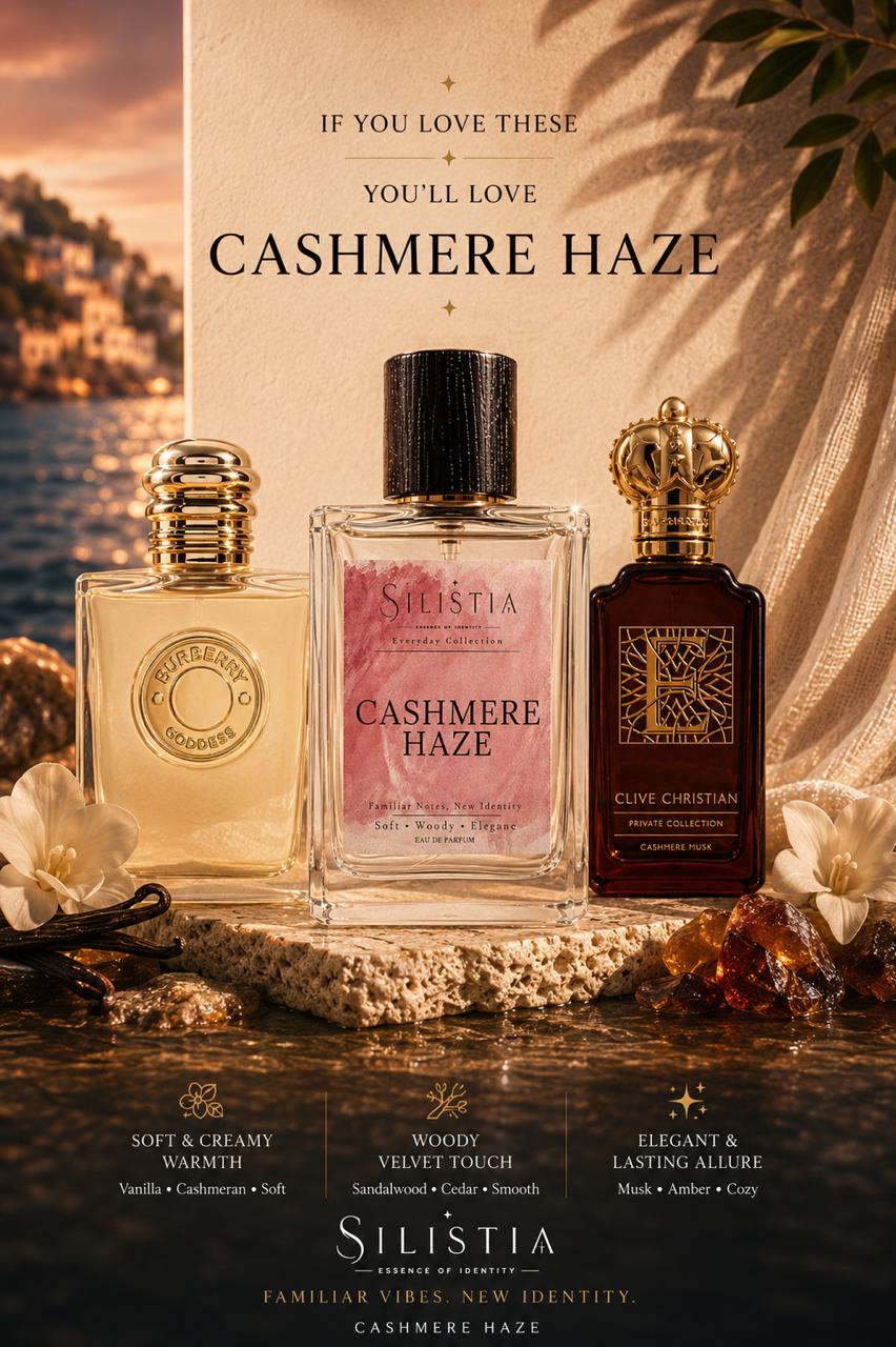 Cashmere Haze  (Soft . Woody . Elegant)