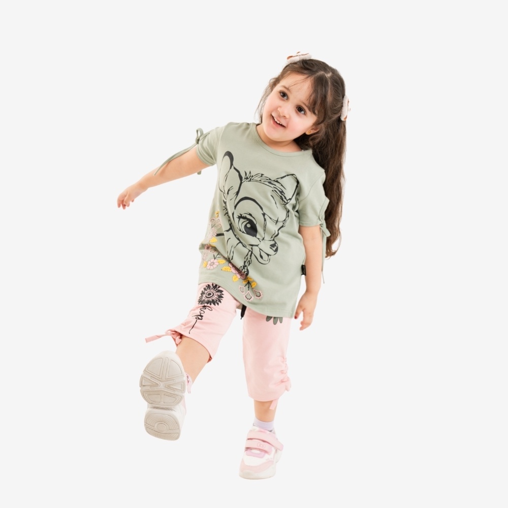Deer Print Two-Piece Set