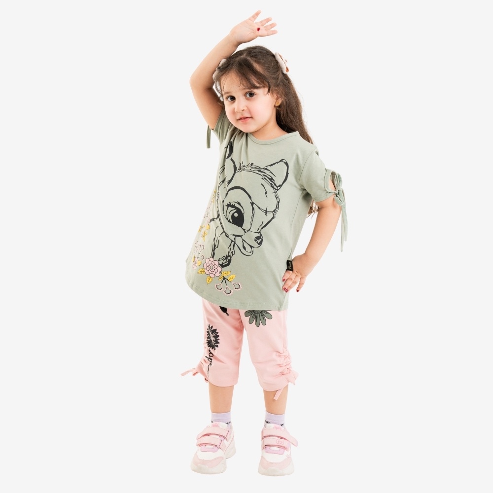 Deer Print Two-Piece Set