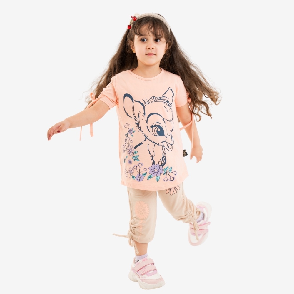Deer Print Two-Piece Set