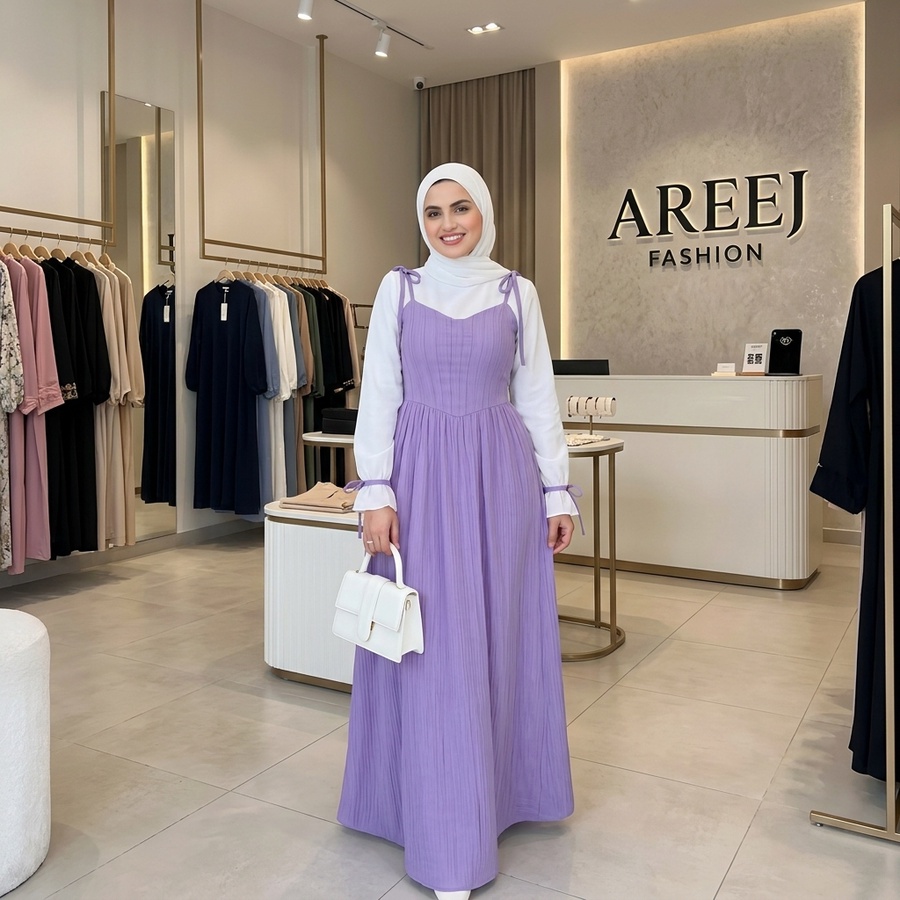 فستان لافيرا خامة فريسكا مستورد 0146