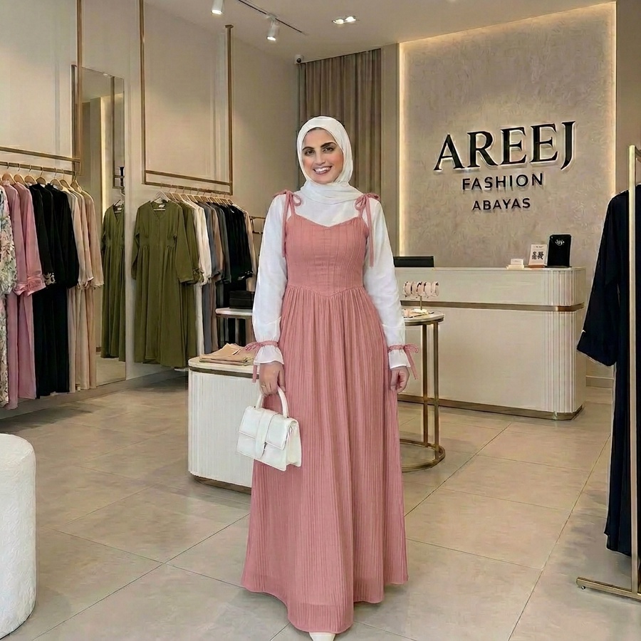 فستان لافيرا خامة فريسكا مستورد 0146