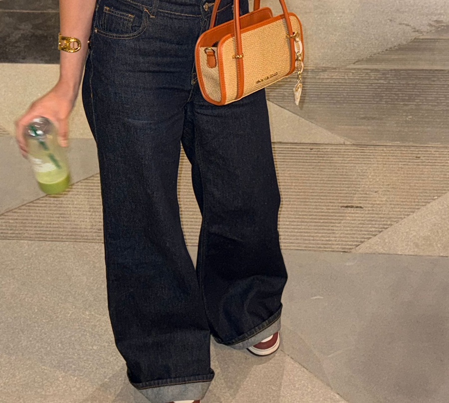 Wide Leg Jeans for Women – Navy Blue High Waist Denim | BLUECUT