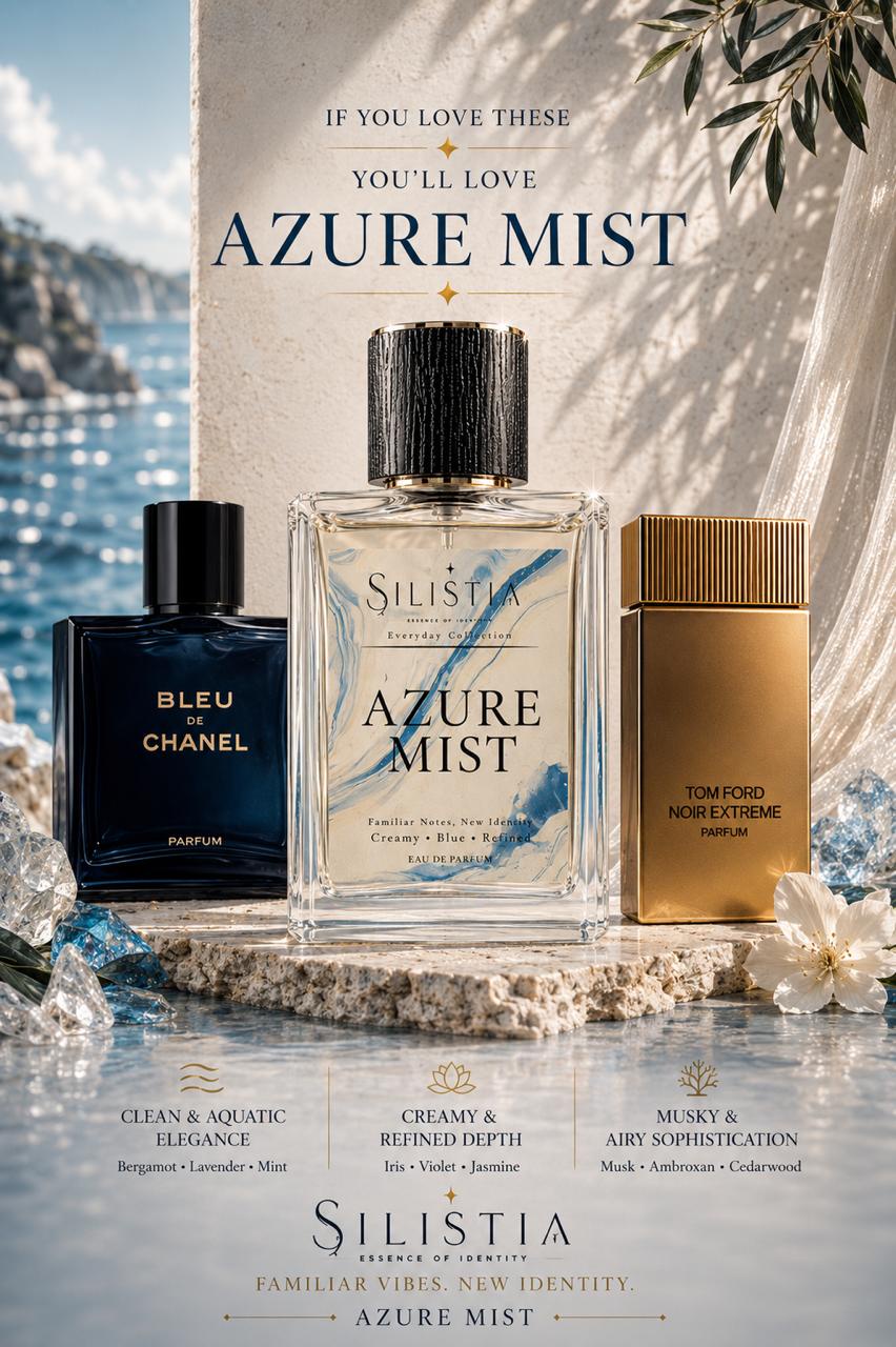 Azure Mist (Creamy . Blue . Refined)